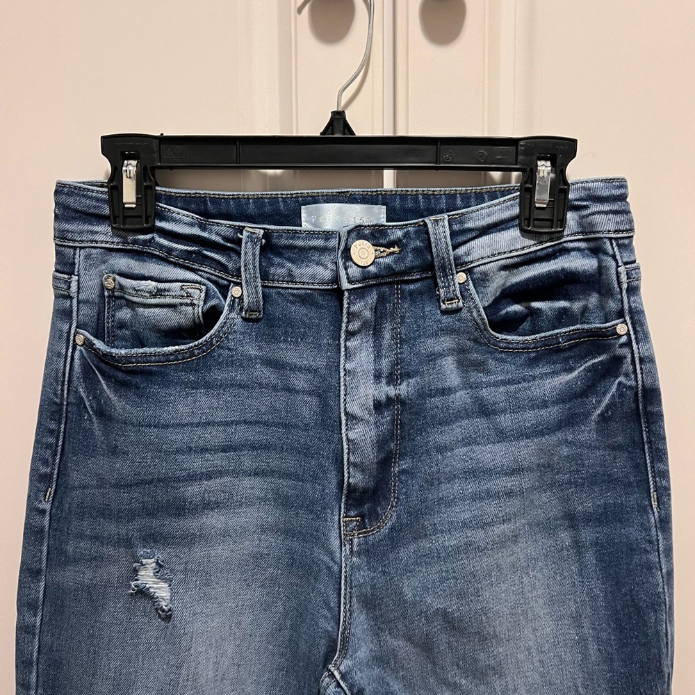 *New Petra 153 High Rise wide leg cuffed Distressed Jeans Sz 28 - Picture 7 of 13
